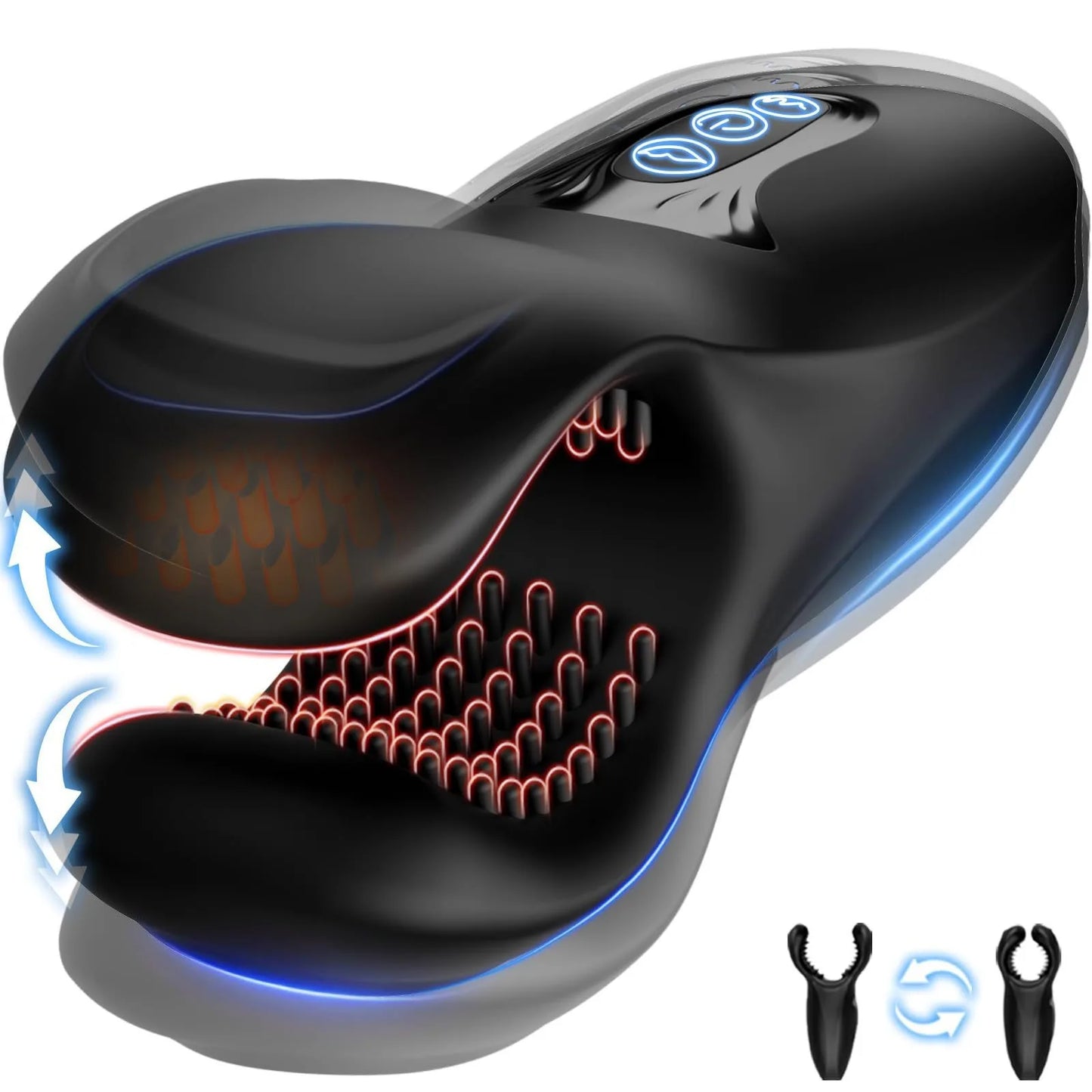 Amouraura Penis Vibrator for Men – Delay Training Massager with Biting Grip Design