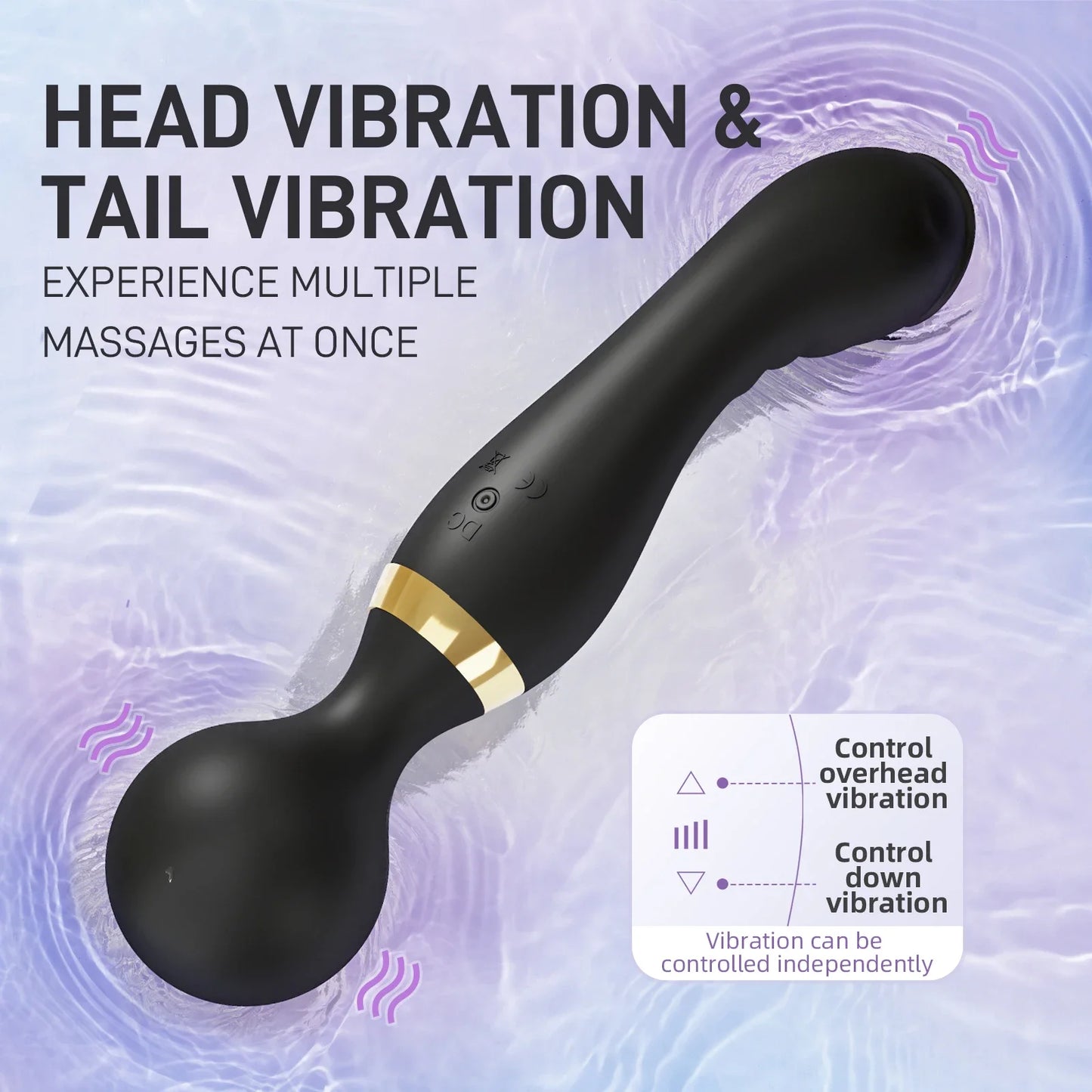 Double Head Powerful Dildos Vibrator G Spot Clitoris Stimulator AV Magic Wand