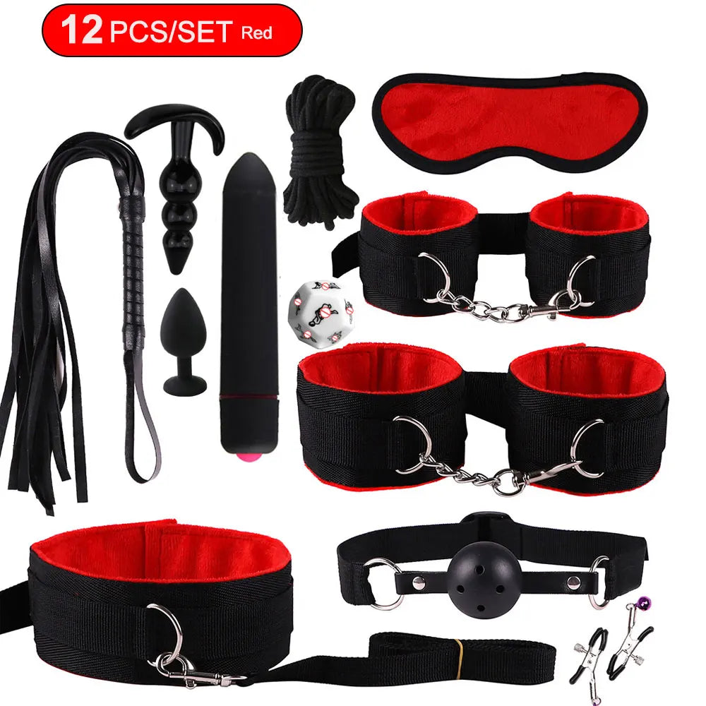 BDSM sexual couples kit erotic accessories handcuffs for session Anal plug sex game Adult Sexy Toys sexyshop