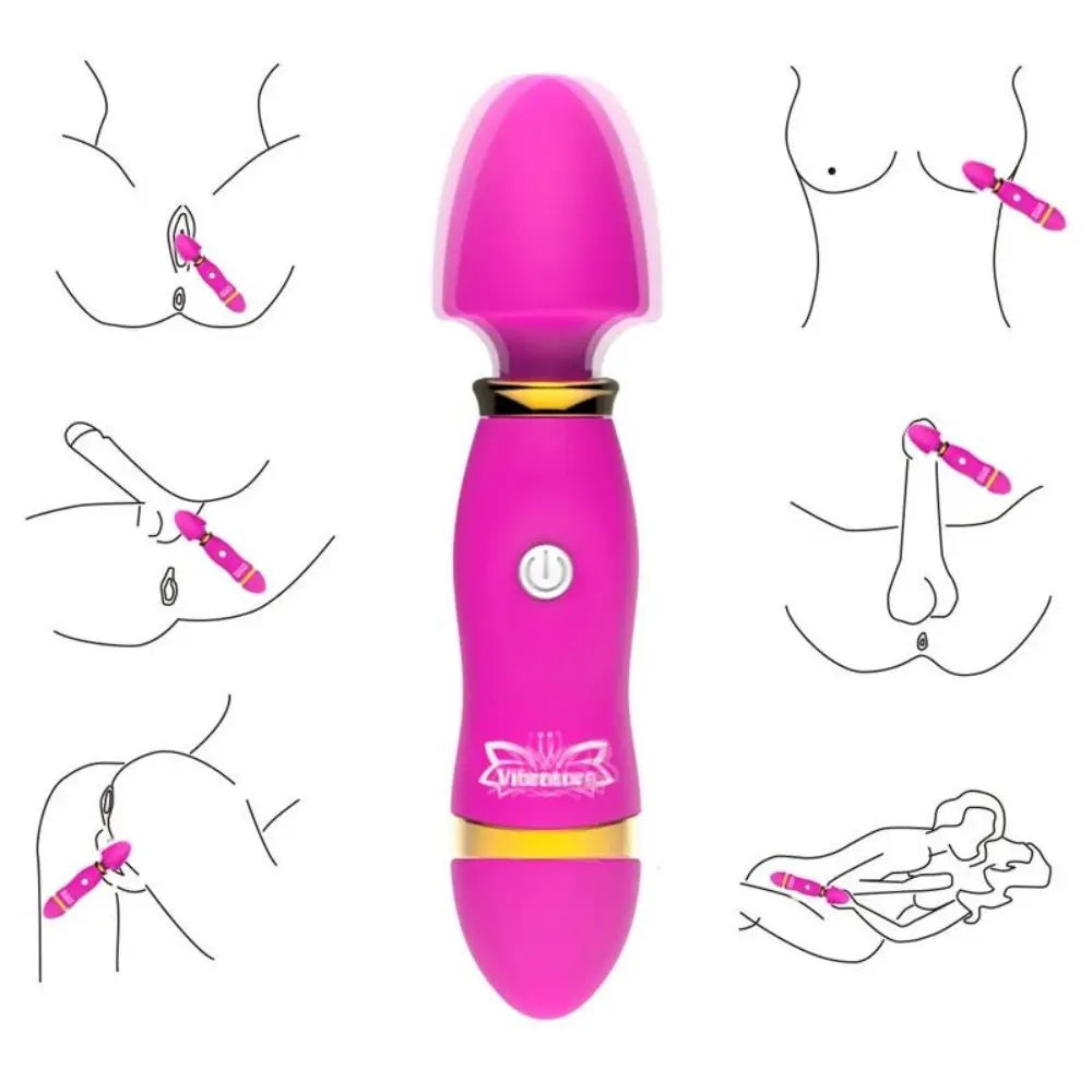 3 in 1 Dildo Vibrator – Clit Licking, G Spot Massage & Anal Plug for Intense Female Pleasure