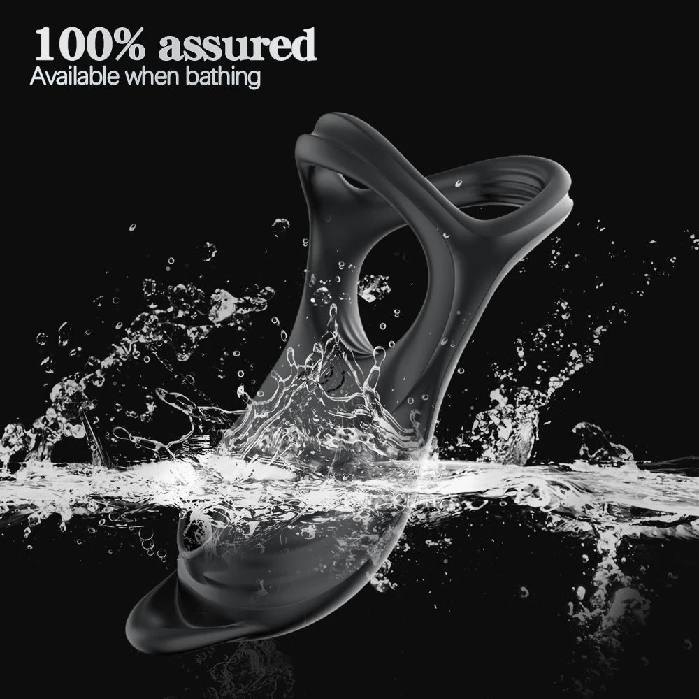 Sucking Vibrating Penis Ring – Clitoral & G-Spot Stimulator for Couples