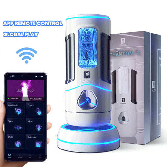 Bluetooth Male Masturbator Blowjob Pussy Sex Machine APP Sex Masturbator Cup