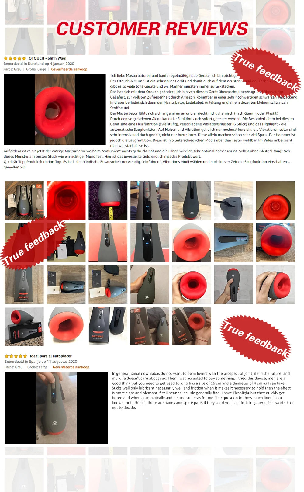OTOUCH Airturn 2 Male Masturbator – Suction, Vibration & Heating Realistic Toy