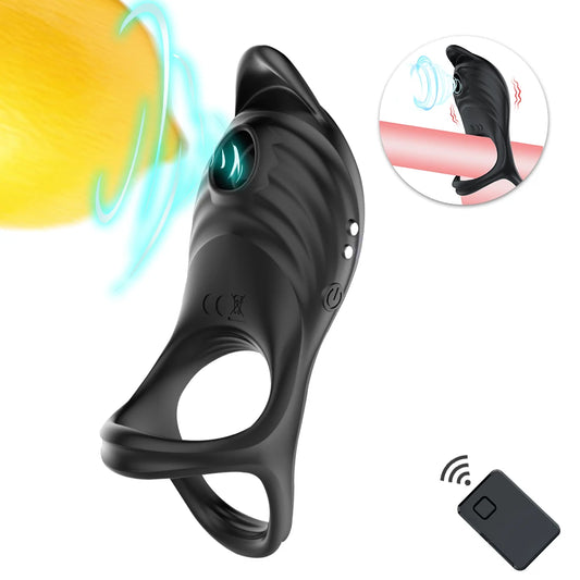 Sucking Vibrating Penis Ring – Clitoral & G-Spot Stimulator for Couples