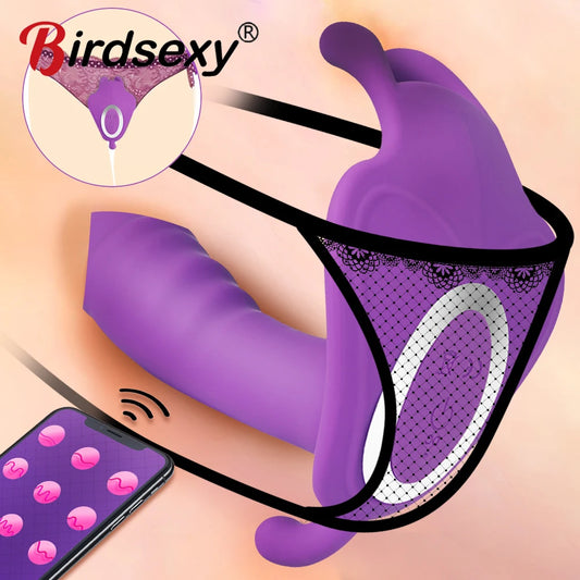 Wearable APP Vibrator Panties | 10 Modes G-Spot & Clitoral Stimulator for Women