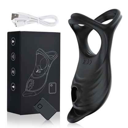Sucking Vibrating Penis Ring – Clitoral & G-Spot Stimulator for Couples