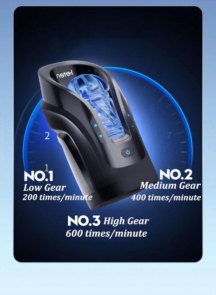 THRUSTING-PRO Male Masturbator – Auto Sucking Heating & High-Speed Thrusting Cup