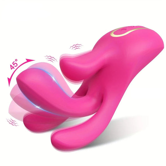 3-in-1 Finger Vibrator | 45° Adjustable | Flapping G-Spot & Clitoral Stimulator