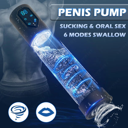 IPX7 Waterproof Electric Penis Pump | 4 Suction Modes | ED Vacuum Enlarger