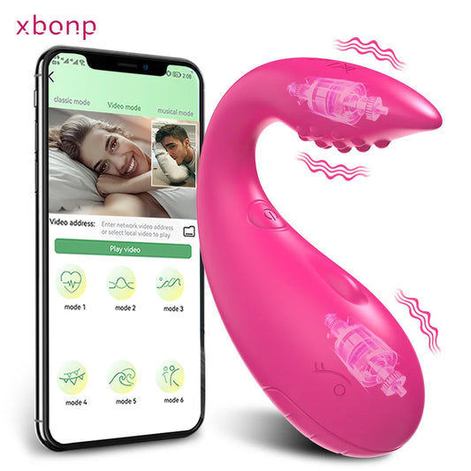APP Bluetooth Control Vibrator for Women Clitoris G Spot Dildo Massager Sex Toys