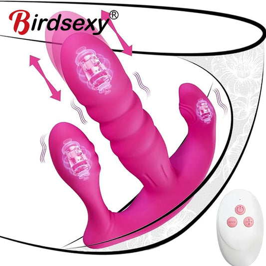 3-in-1 Wearable Panty Vibrator – Remote Control G Spot, Clitoris & Anal Massager for Women