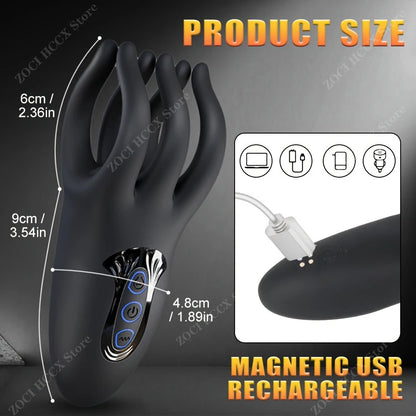 Glans Trainer Vibrator｜Finger Grip Delay & ED Support Training Stimulator for Men