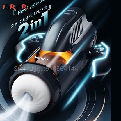 High Speed Thrusting Male Masturbator Machine Automatic Sucking Heating ED Supports