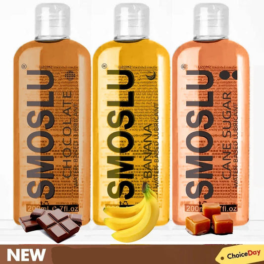SMOSLU Water-Based Lubricant 200 ml｜Fruit Flavour Lube Banana Chocolate Sugar ｜Body & Anal Use