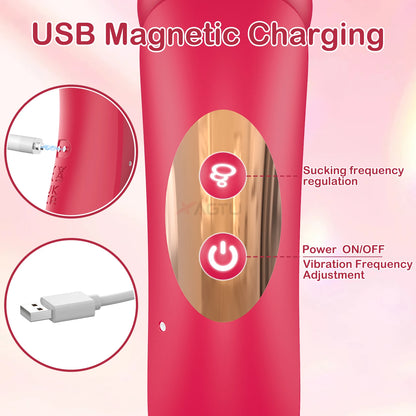 Oral Sucking Vibrator Sucker Clit Clitoris Stimulator Female Nipple Vacuum 18+