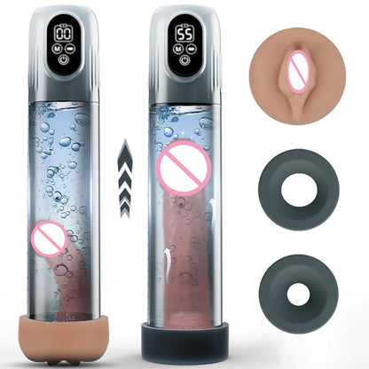 LCD Electric Penis Pump | Vacuum Enlargement Trainer | ED Erection Aid