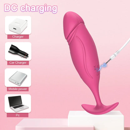 Realistic Silicone Dildo Vibrator | 10 Powerful Modes | Waterproof USB Rechargeable