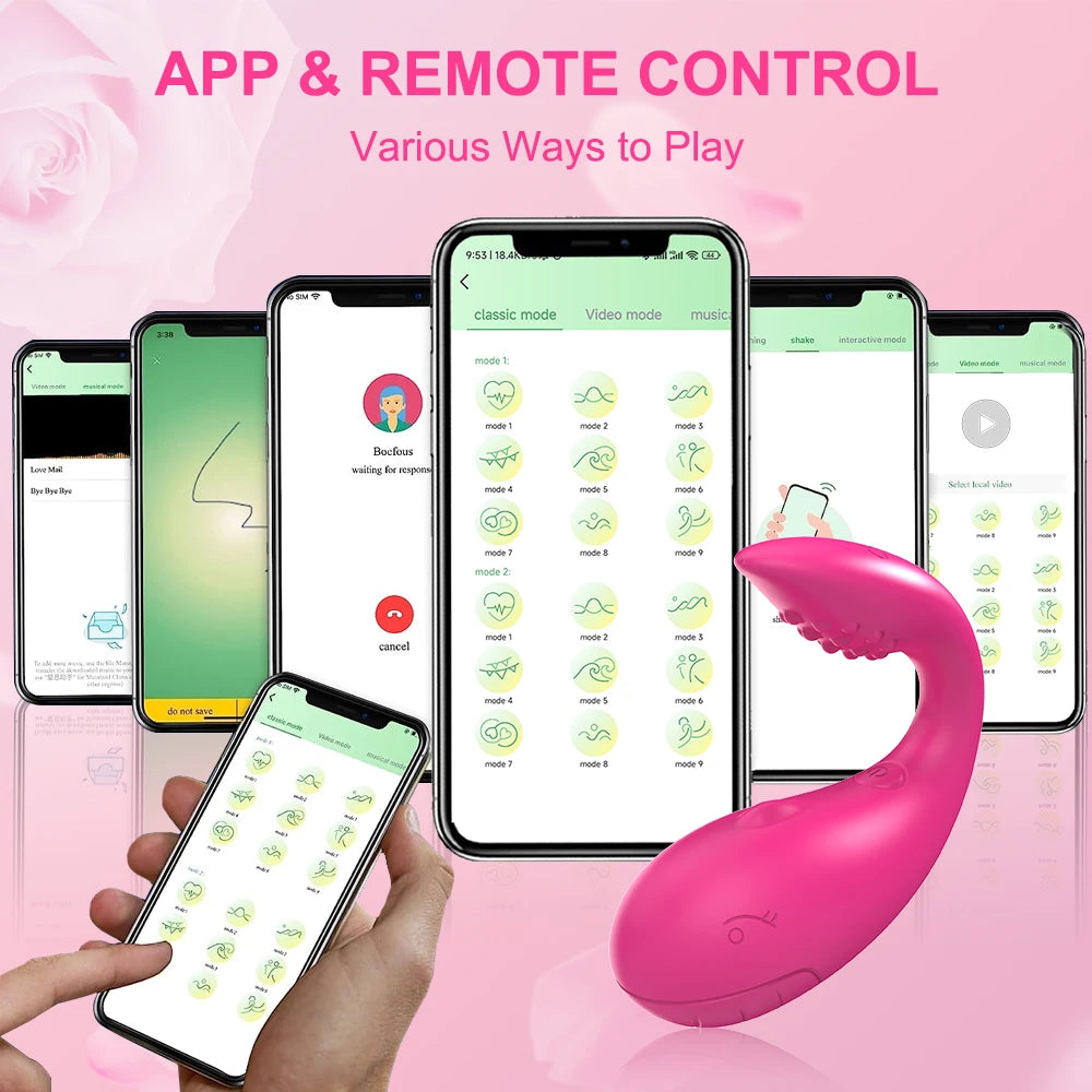 APP Bluetooth Control Vibrator for Women Clitoris G Spot Dildo Massager Sex Toys