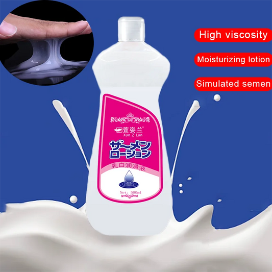 500ml Semen-Textured Water-Based Lubricant – Safe for Men, Women, Toys & Anal Use