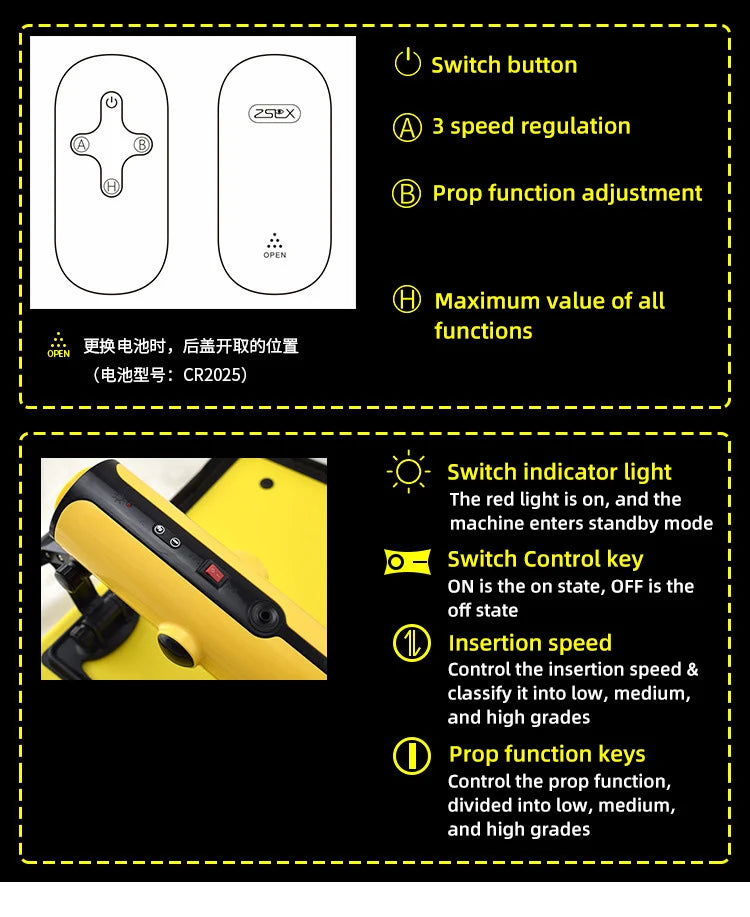 Foldable Hands-Free Automatic Thrusting Machine | Wireless Telescopic Sex Device