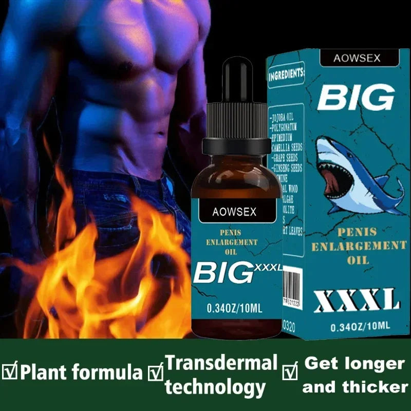 Men’s Enlargement Oil | Safe Formula | Natural Thickening & Size Enhancement