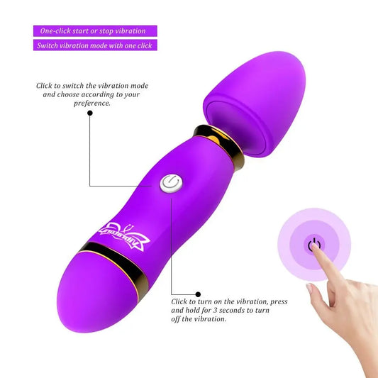 3 in 1 Dildo Vibrator – Clit Licking, G Spot Massage & Anal Plug for Intense Female Pleasure
