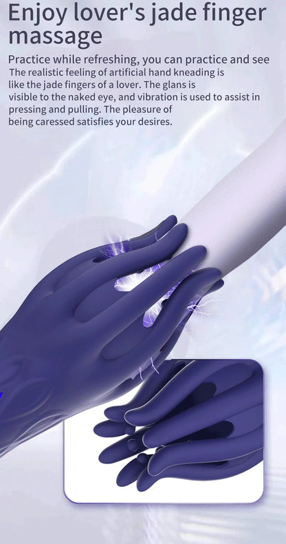 ED-Support Vibrating Glans Trainer | Harden & Delay Ejaculation | Soft Fingertip