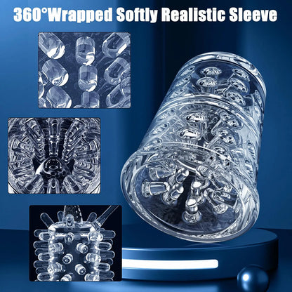 3-in-1 LCD Automatic Male Masturbator | Thrusting & Heating | ED Support