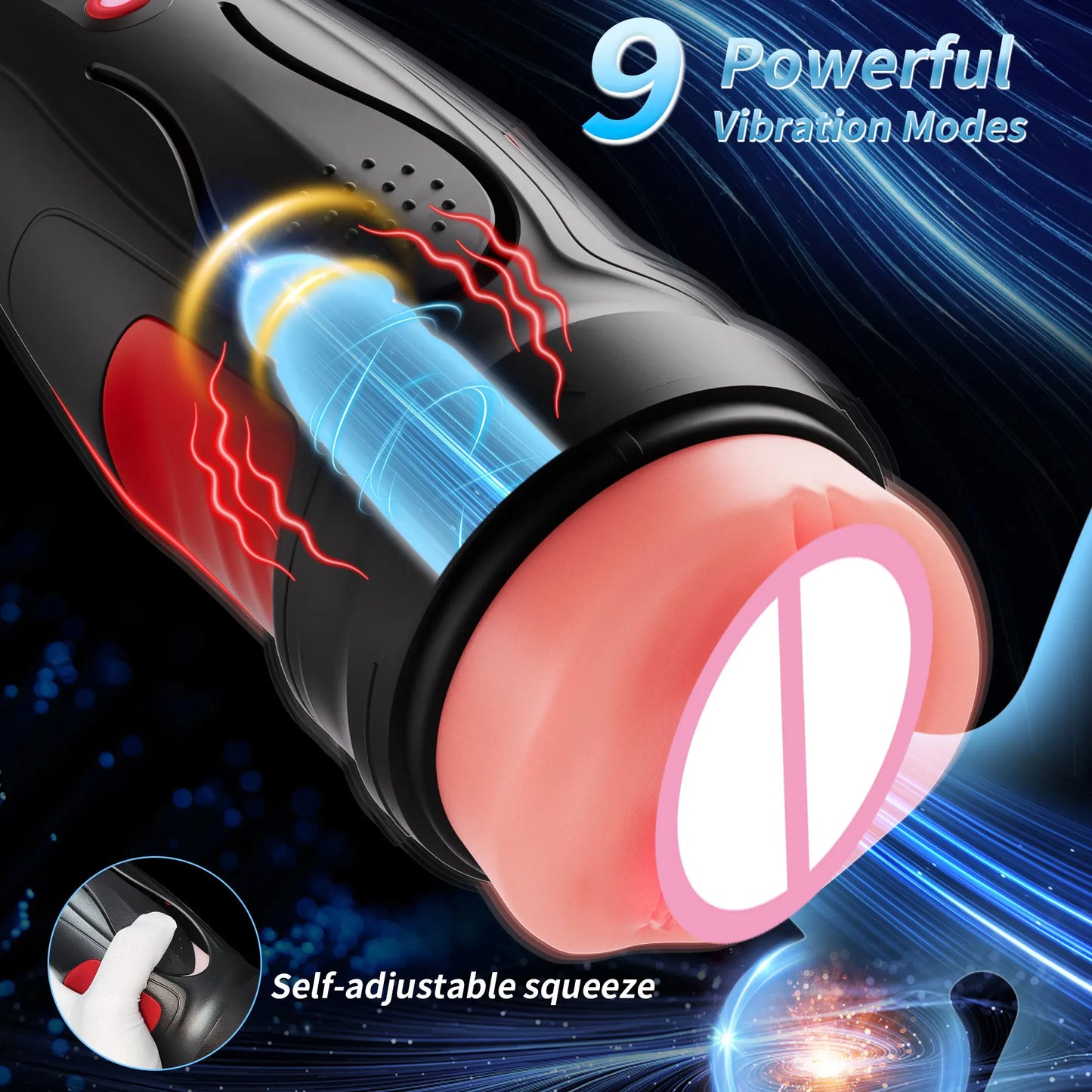 Automatic Squeezable Male Masturbator Cup｜ED Supports Pleasure Toy