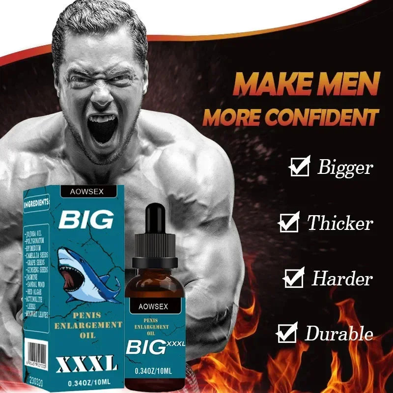 Men’s Enlargement Oil | Safe Formula | Natural Thickening & Size Enhancement