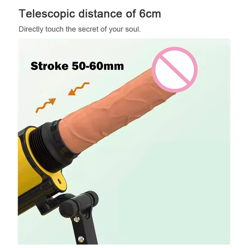 Foldable Hands-Free Automatic Thrusting Machine | Wireless Telescopic Sex Device