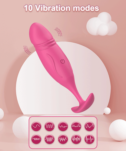 Realistic Silicone Dildo Vibrator | 10 Powerful Modes | Waterproof USB Rechargeable