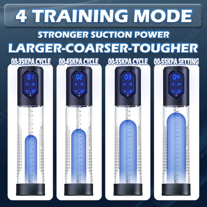 IPX7 Waterproof Electric Penis Pump | 4 Suction Modes | ED Vacuum Enlarger