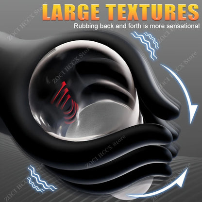 Glans Trainer Vibrator｜Finger Grip Delay & ED Support Training Stimulator for Men