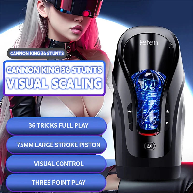 THRUSTING-PRO Male Masturbator – Auto Sucking Heating & High-Speed Thrusting Cup