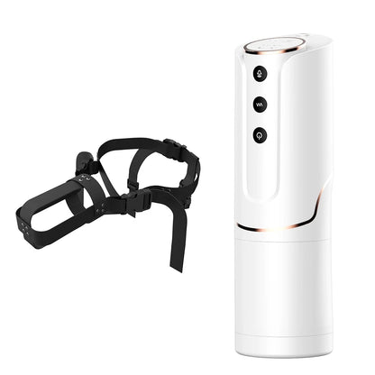 Automatic Wearable Masturbation Cup Telescopic Rotating Male ED Supports