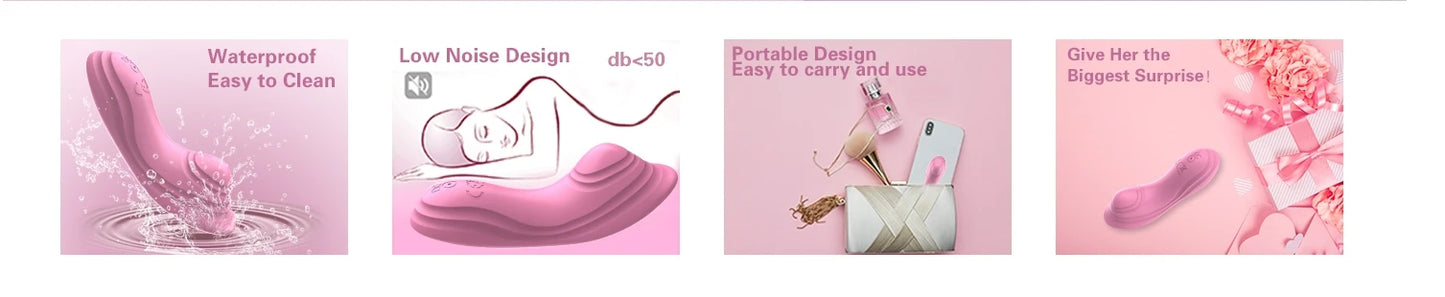 APP Wearable Vibrator｜9-Mode Clitoral Stimulator & Remote Panty Toy for Women