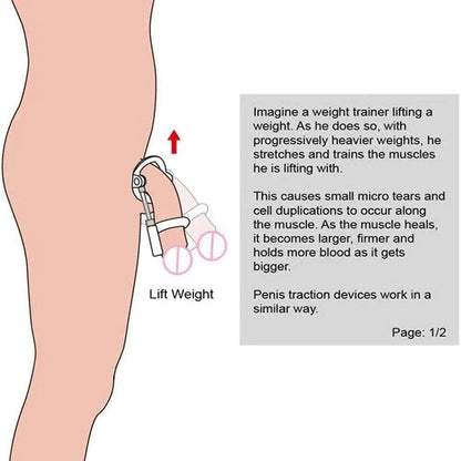 Adjustable Penis Enlargement Extender – Male Stretcher & Endurance Trainer for Growth Care