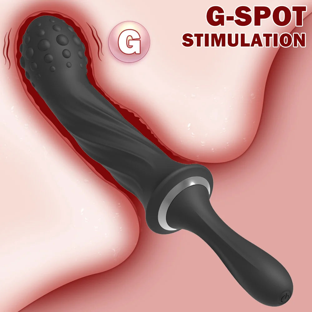 Handheld G‑Spot & Clit Vibrator – Powerful Butt Plug Massager for Couples