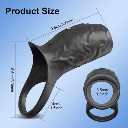 Vibrating Penis Sleeve & Triple Cock Ring｜ED Supports for Men