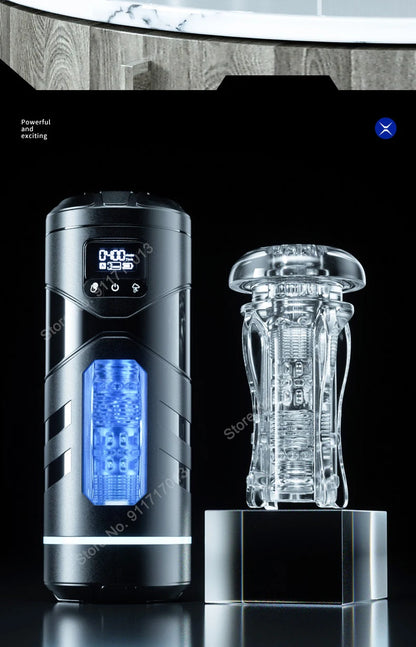 Automatic Heated ED Supports Masturbation Cup ｜ Realistic Vagina Suction Toy for Men