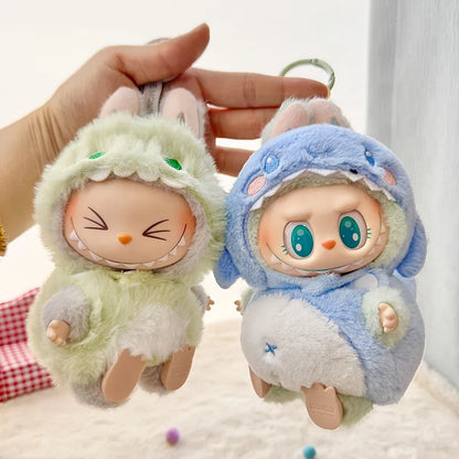 Labubu Doll Clothes – Cute Animal Onesie Penguin Shark Bee Dino for 17cm Blythe OB11 BJD