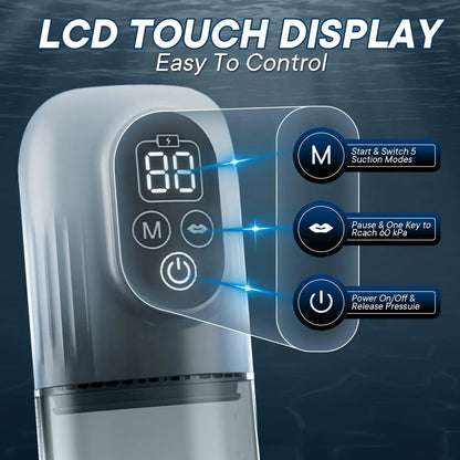 LCD Electric Penis Pump | Vacuum Enlargement Trainer | ED Erection Aid