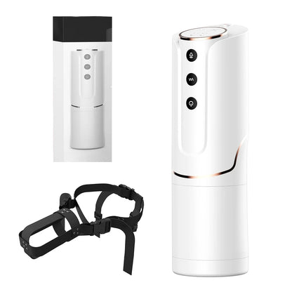 Automatic Wearable Masturbation Cup Telescopic Rotating Male ED Supports