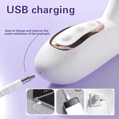 Thrusting Vibrator Dildo Rotating Telescopic Vagina G Spot Massage Sucking