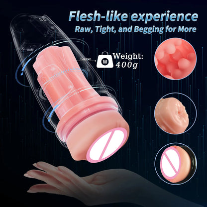Automatic Squeezable Male Masturbator Cup｜ED Supports Pleasure Toy