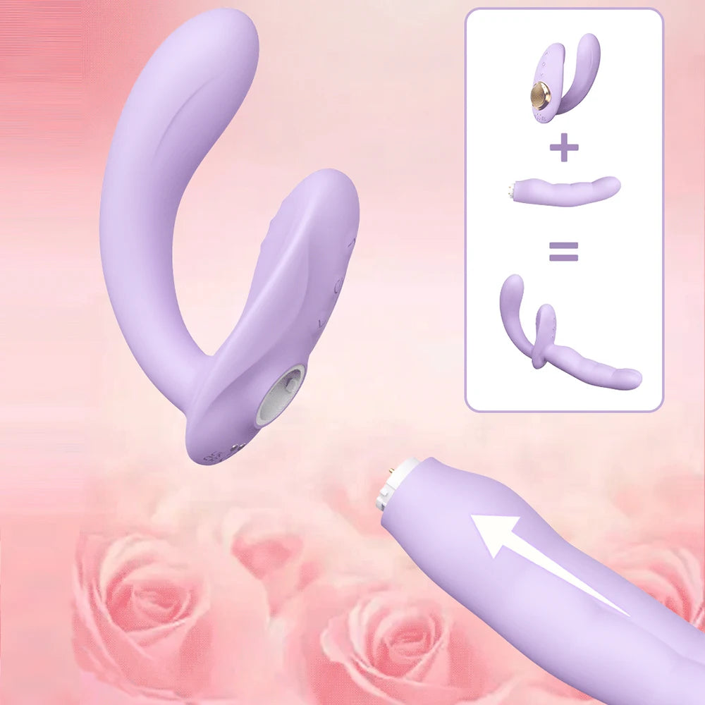 Dual-Arm Wearable Vibrator | G-Spot & Clitoral Stimulator | App Remote, Removable