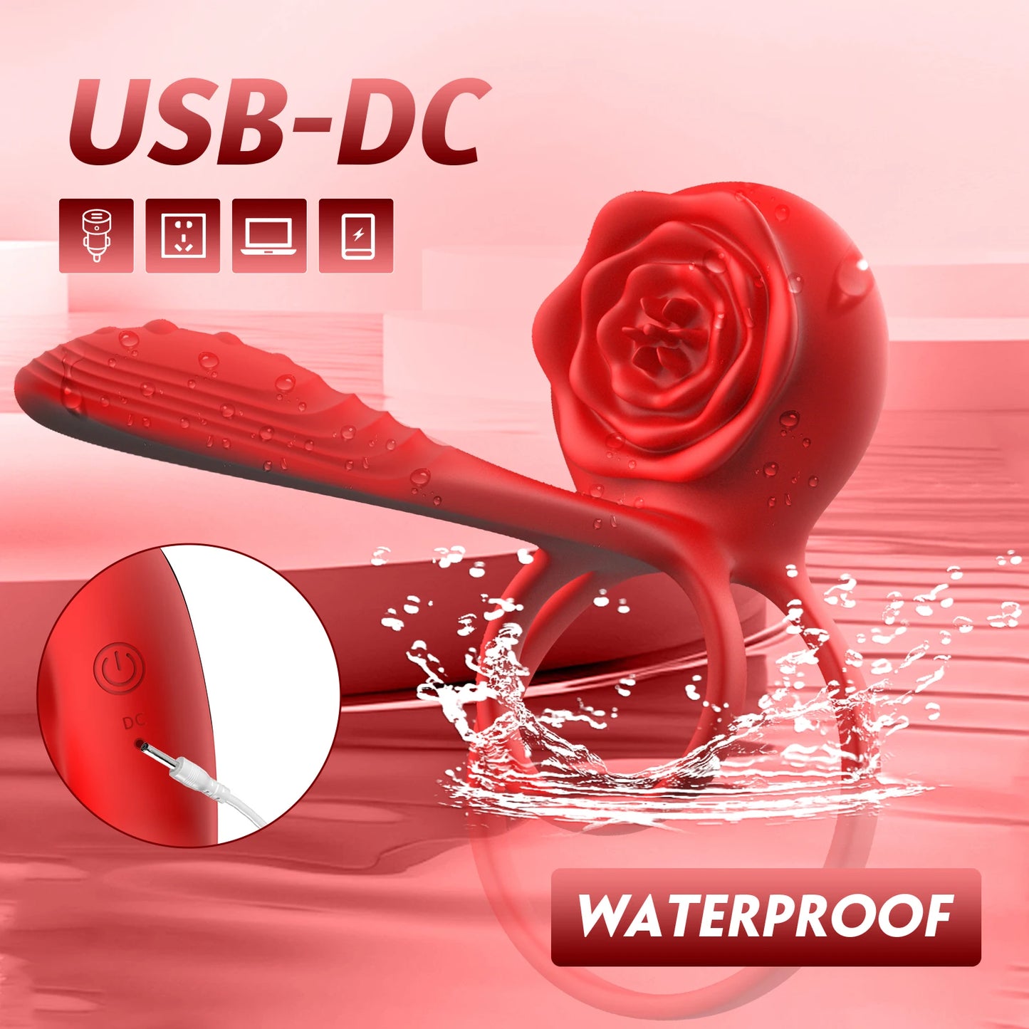 Vibrating Cock Ring Remote Control G-spot Clitoral Nipple Stimulator Penis Ring Vibrator Adult Sex Toys for Men Women Couples