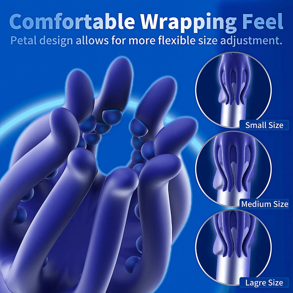 ED-Support Vibrating Glans Trainer | Harden & Delay Ejaculation | Soft Fingertip