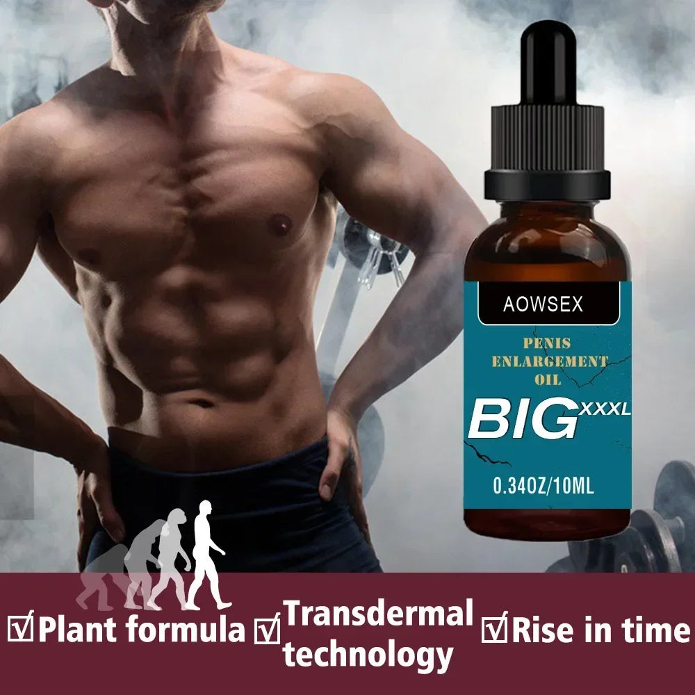 Men’s Enlargement Oil | Safe Formula | Natural Thickening & Size Enhancement